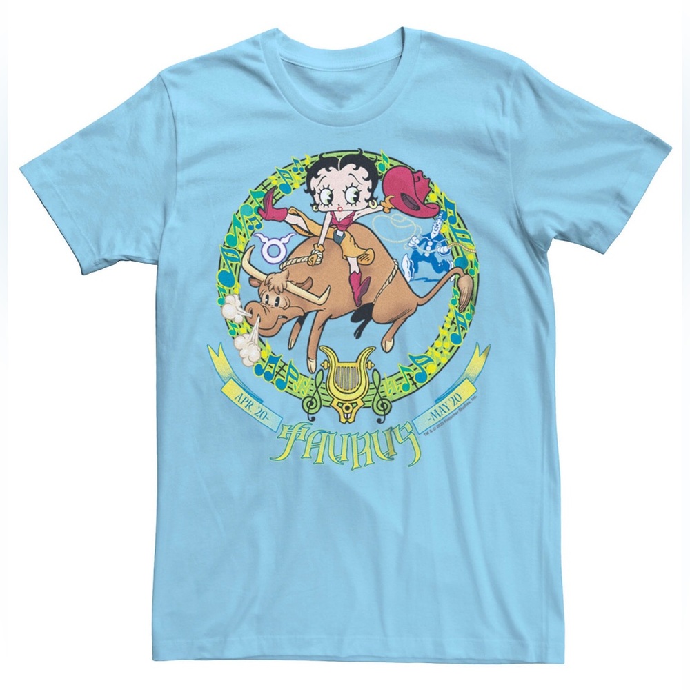 New Betty Boop Zodiac Graphic Tees